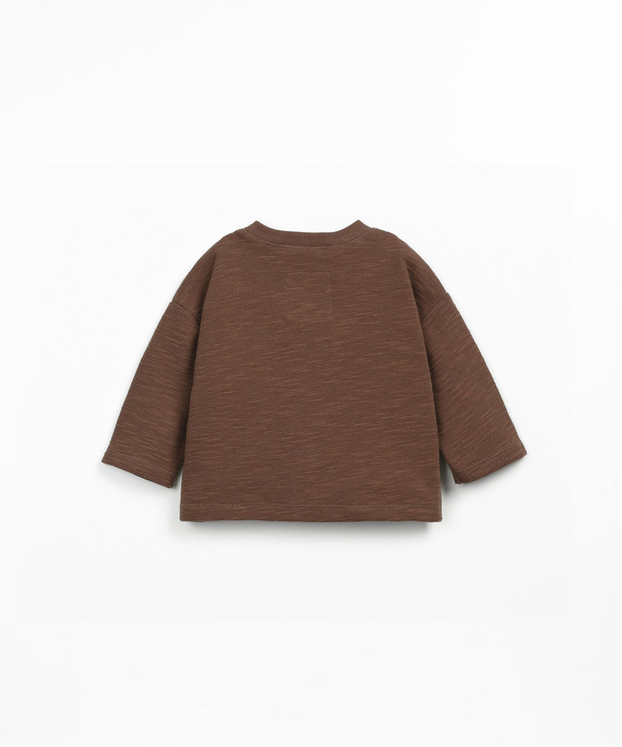 Flamé T-Shirt with Pocket - Chocolate