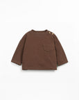 Flamé T-Shirt with Pocket - Chocolate