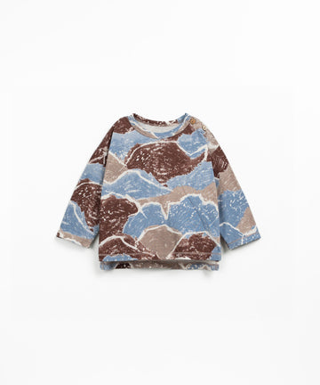 Organic Long Sleeve T-Shirt - Mountains