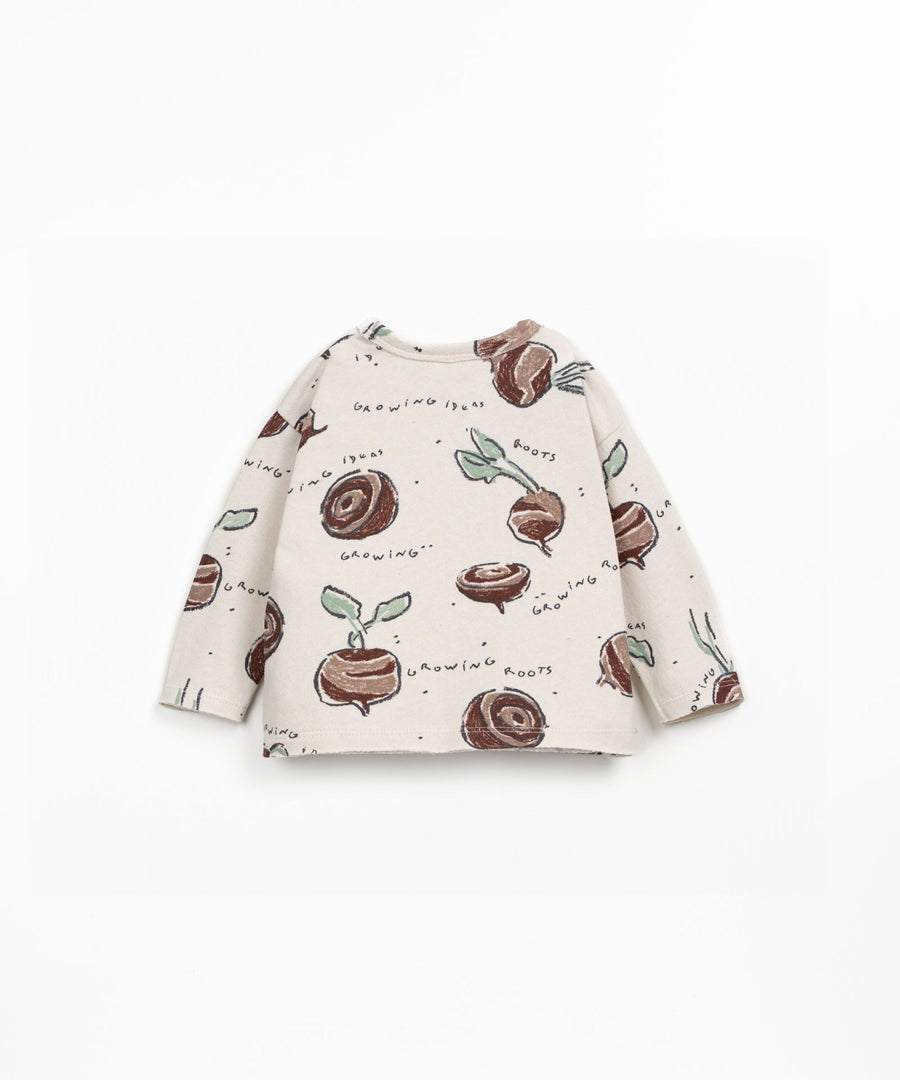 Organic Long Sleeve T-shirt - Beetroot