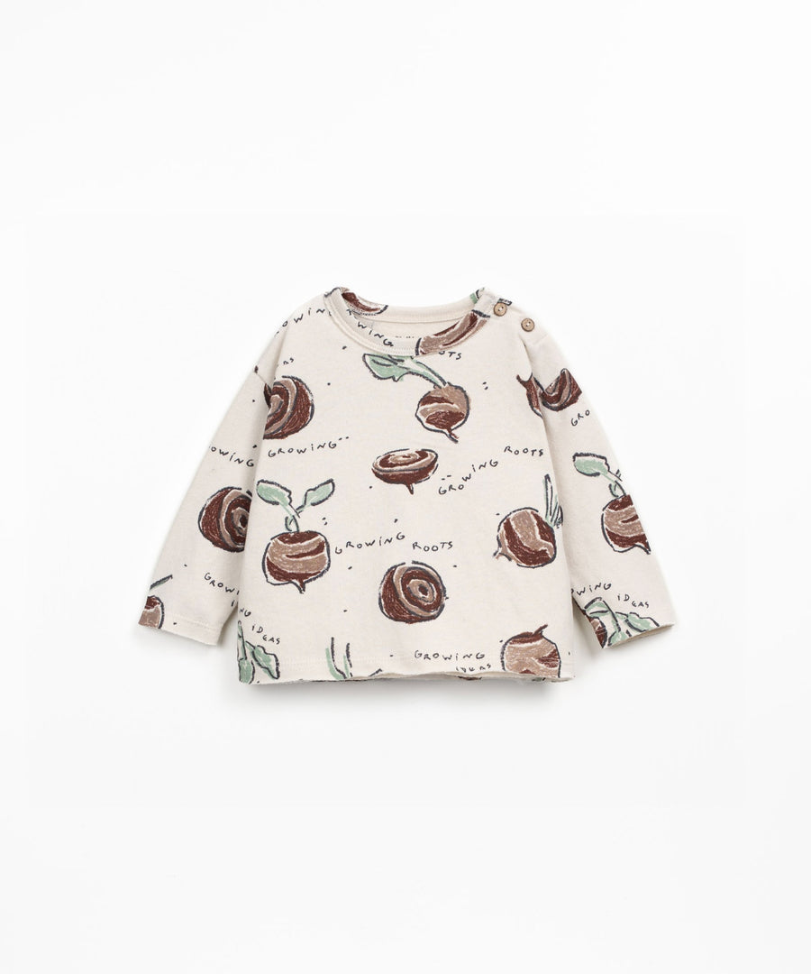Organic Long Sleeve T-shirt - Beetroot