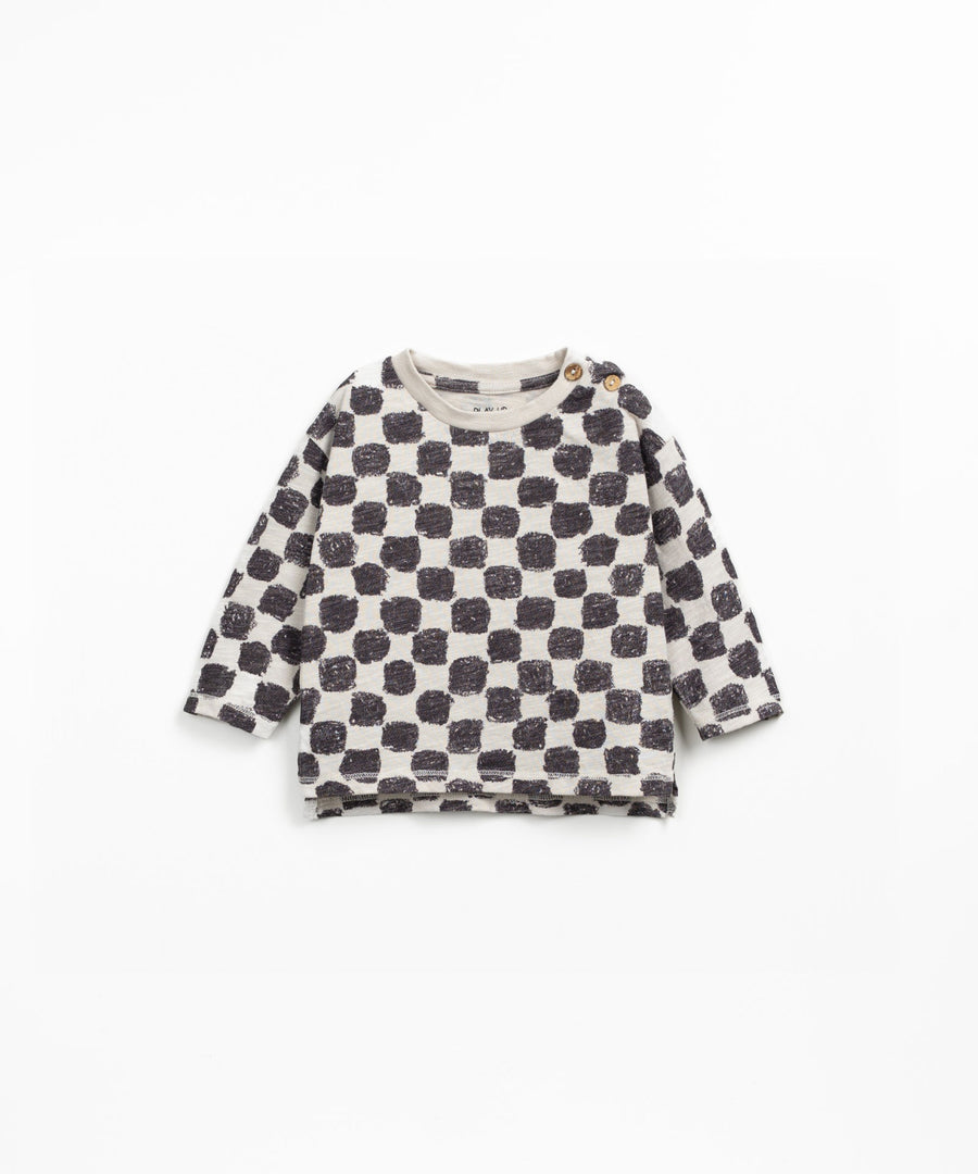 Organic Long Sleeve T-Shirt - Checkered