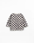 Organic Long Sleeve T-Shirt - Checkered