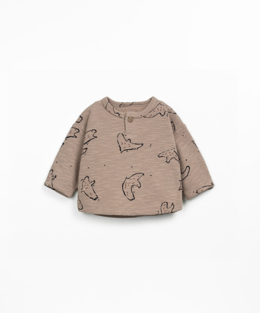 Flamé Long Sleeve T-Shirt - Cocoa Birds