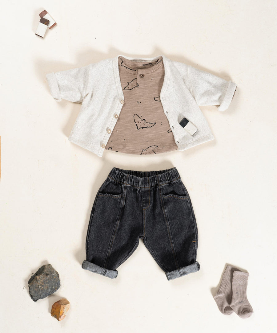 Flamé Long Sleeve T-Shirt - Cocoa Birds