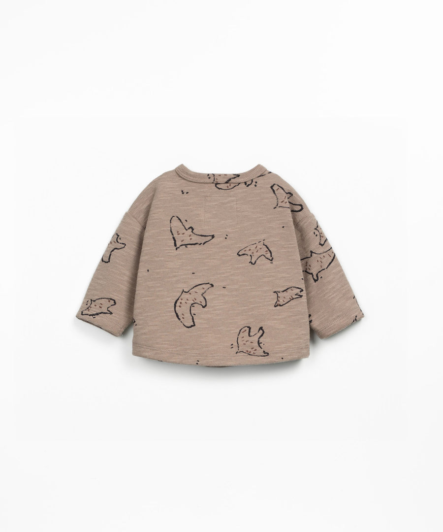 Flamé Long Sleeve T-Shirt - Cocoa Birds