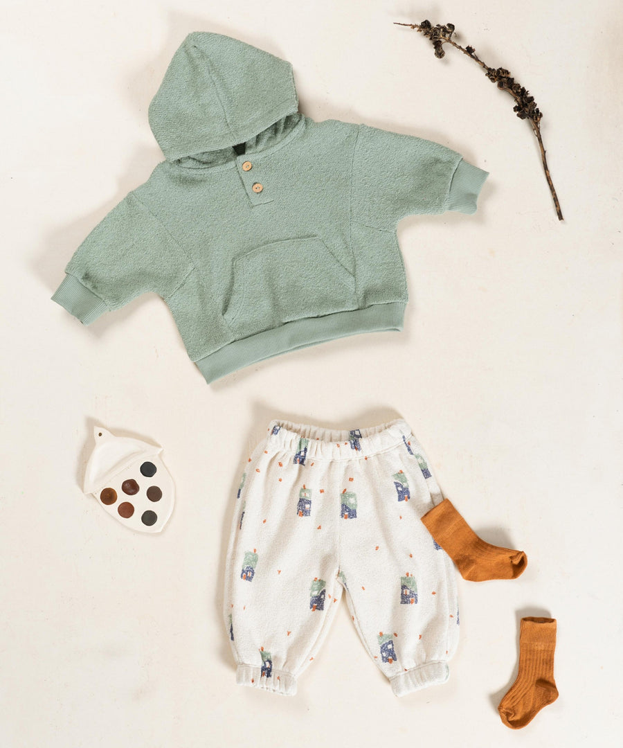 (Re)Play Yarn Hoodie with Pocket - Sage