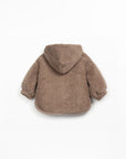 Faux Fur Hooded Jacket - Cocoa