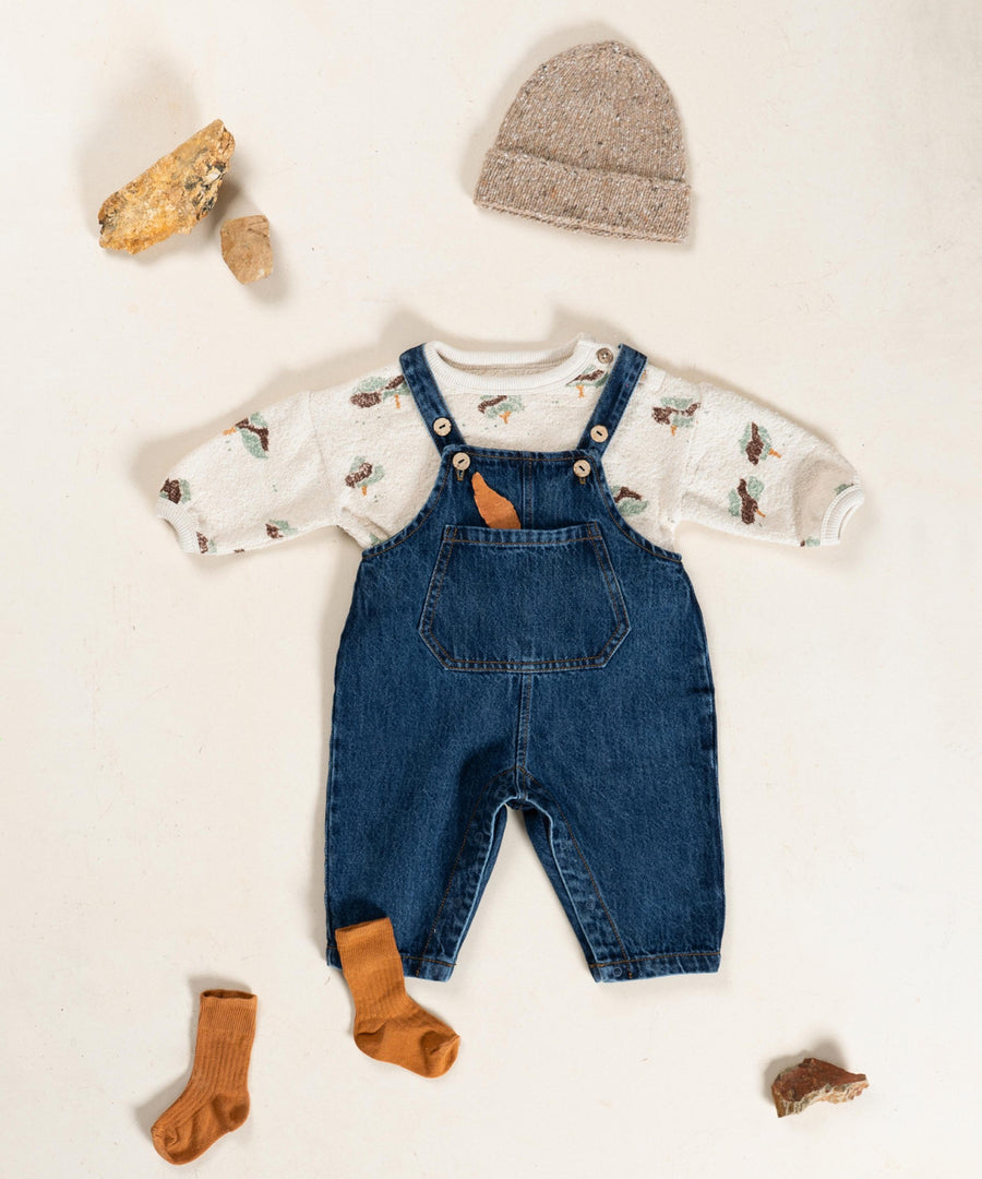 Denim Overall with Pocket