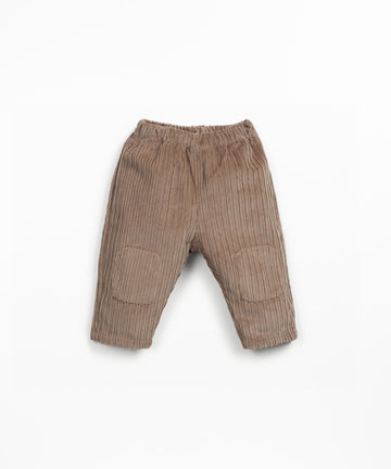 Corduroy Knee Patch Trousers - Cocoa