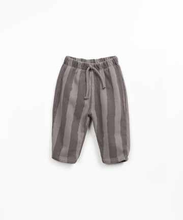 Sweatpants with Pocket - Grey Stripes