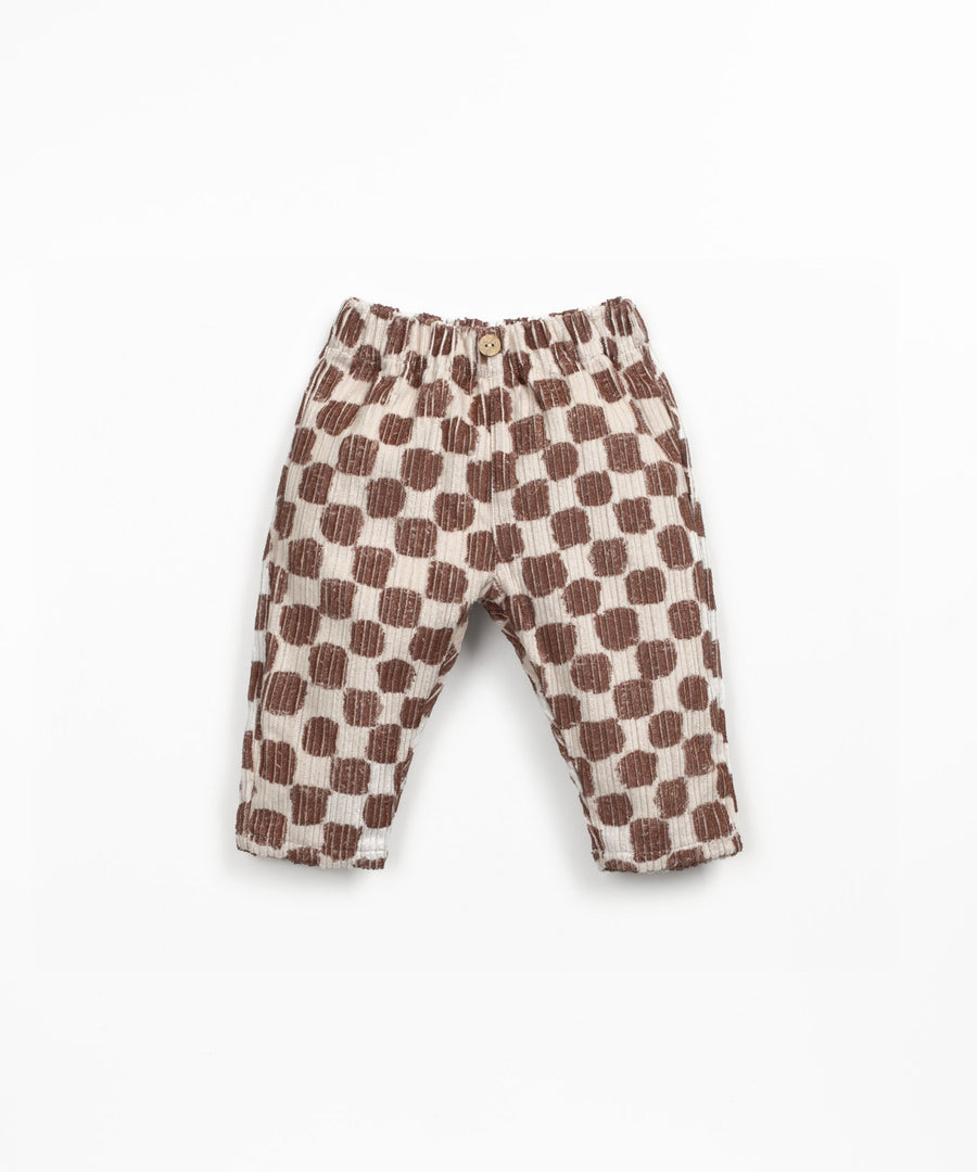 Corduroy Trousers - Checkered