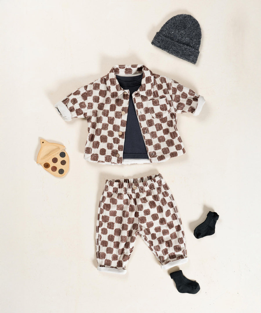 Corduroy Trousers - Checkered