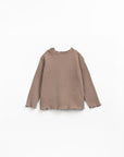 Rib Flamé T-Shirt - Cocoa