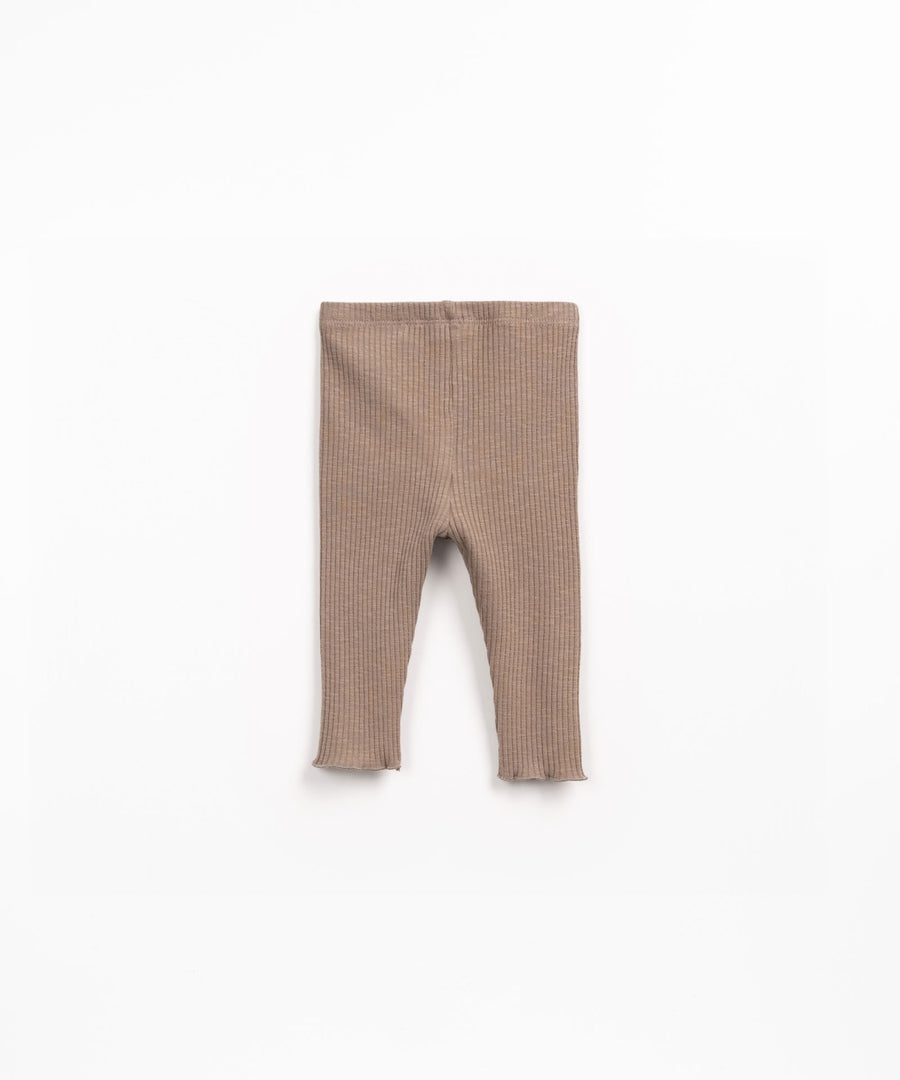 Rib Flamé Leggings - Cocoa