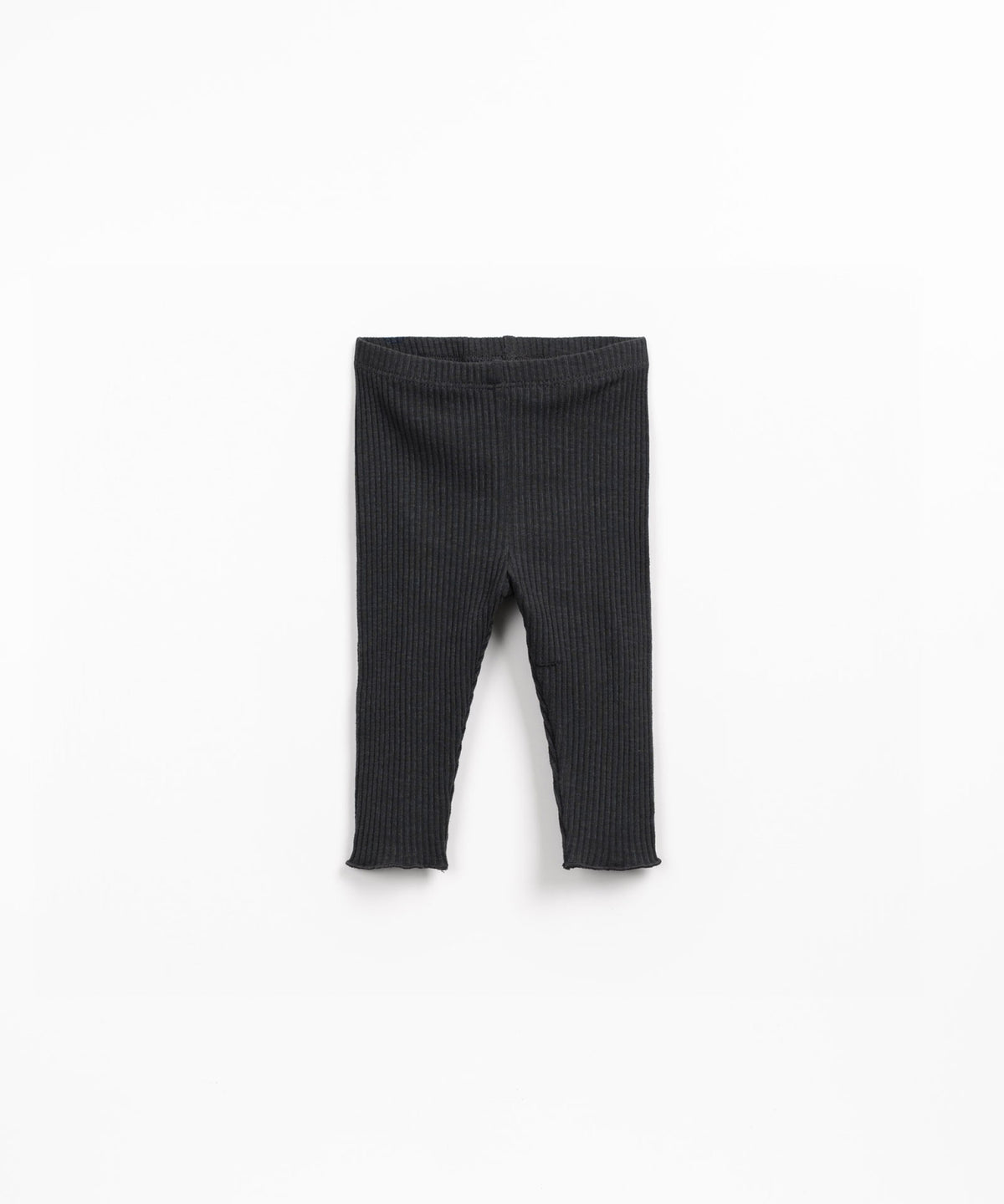 Organic Ribbed Leggings - Charcoal Blue