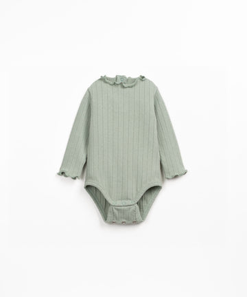 Ribbed Jersey Bodysuit - Sage