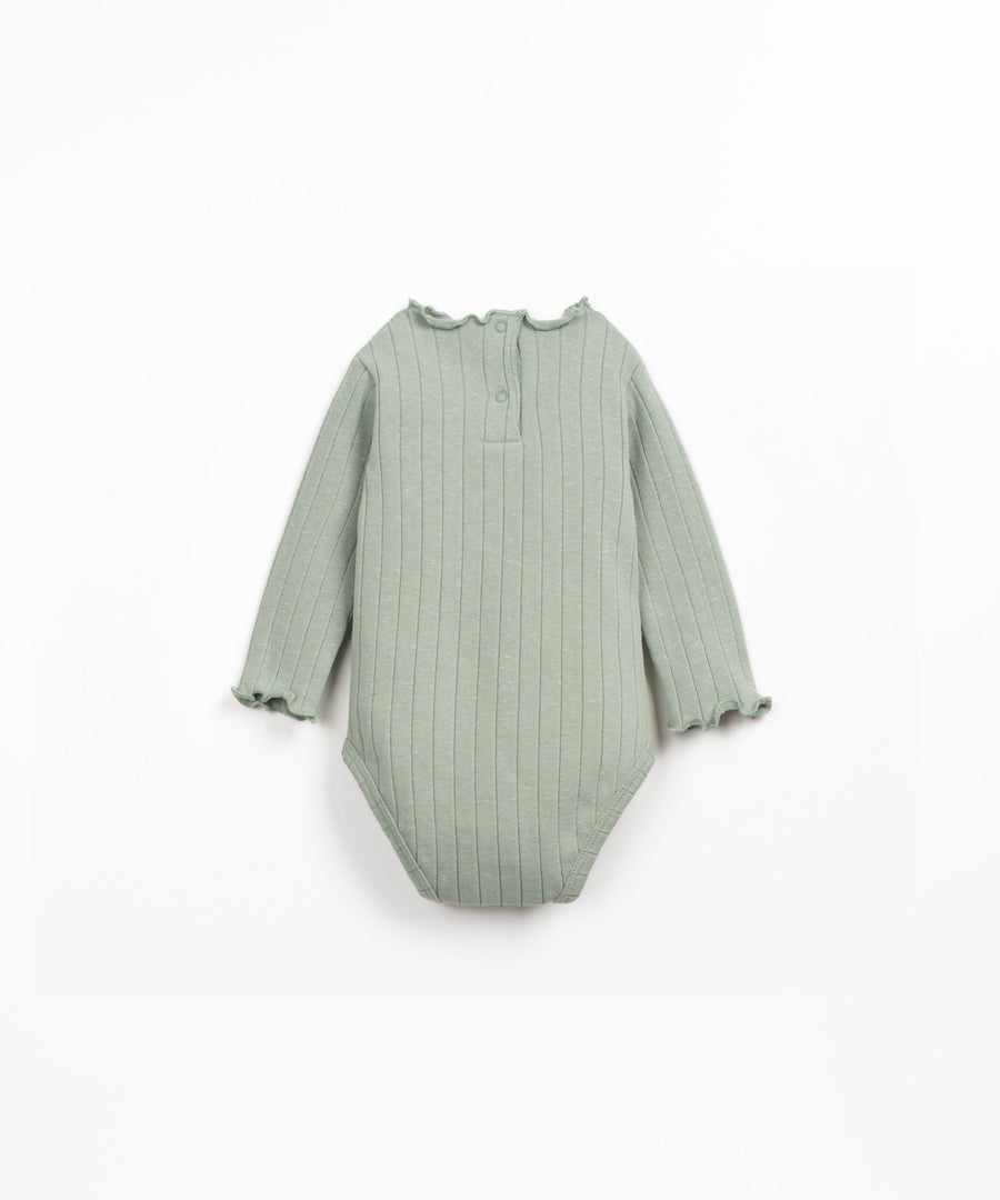 Ribbed Jersey Bodysuit - Sage