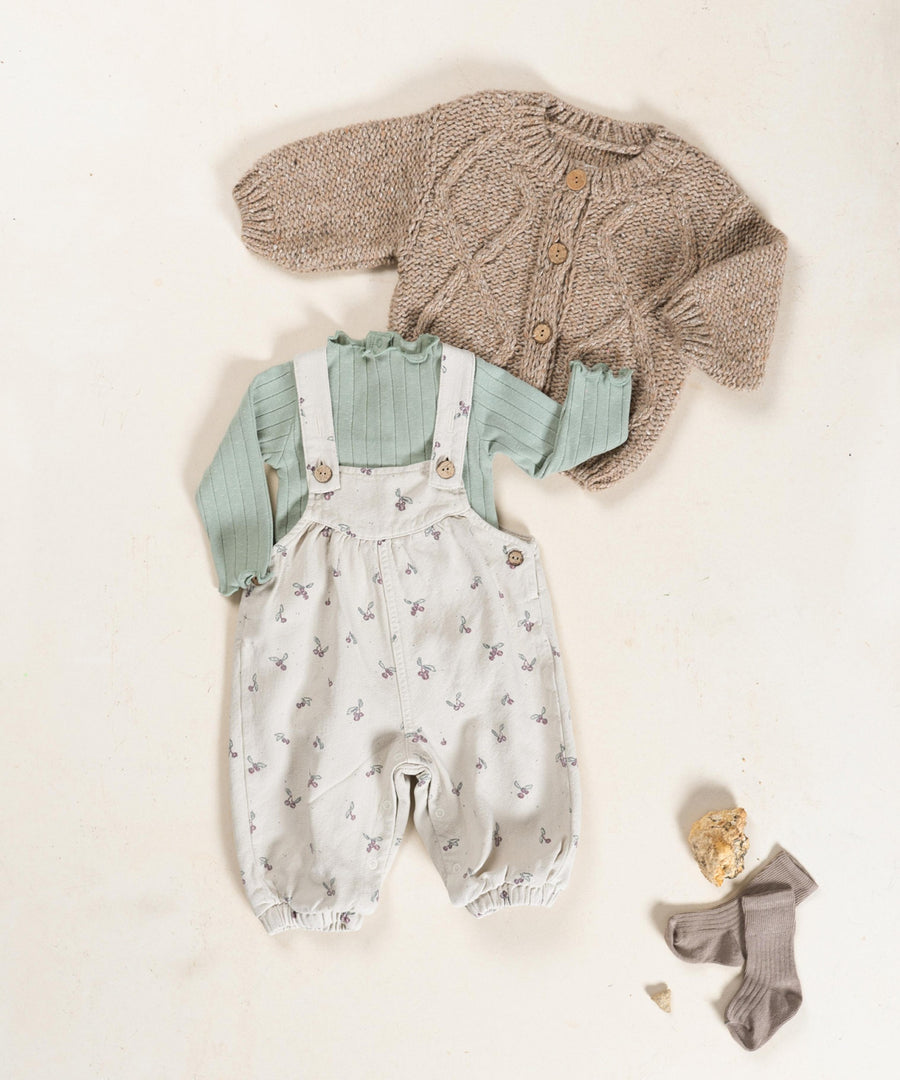 Ribbed Jersey Bodysuit - Sage