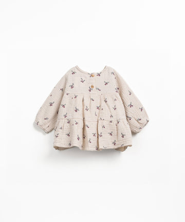 Woven Layered Tunic - Cherries