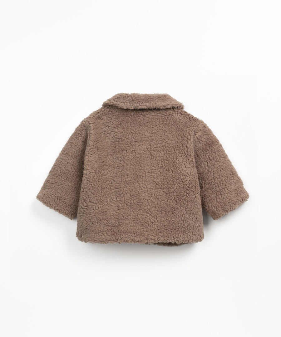 Fur Jacket with Lining - Cocoa