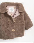 Fur Jacket with Lining - Cocoa