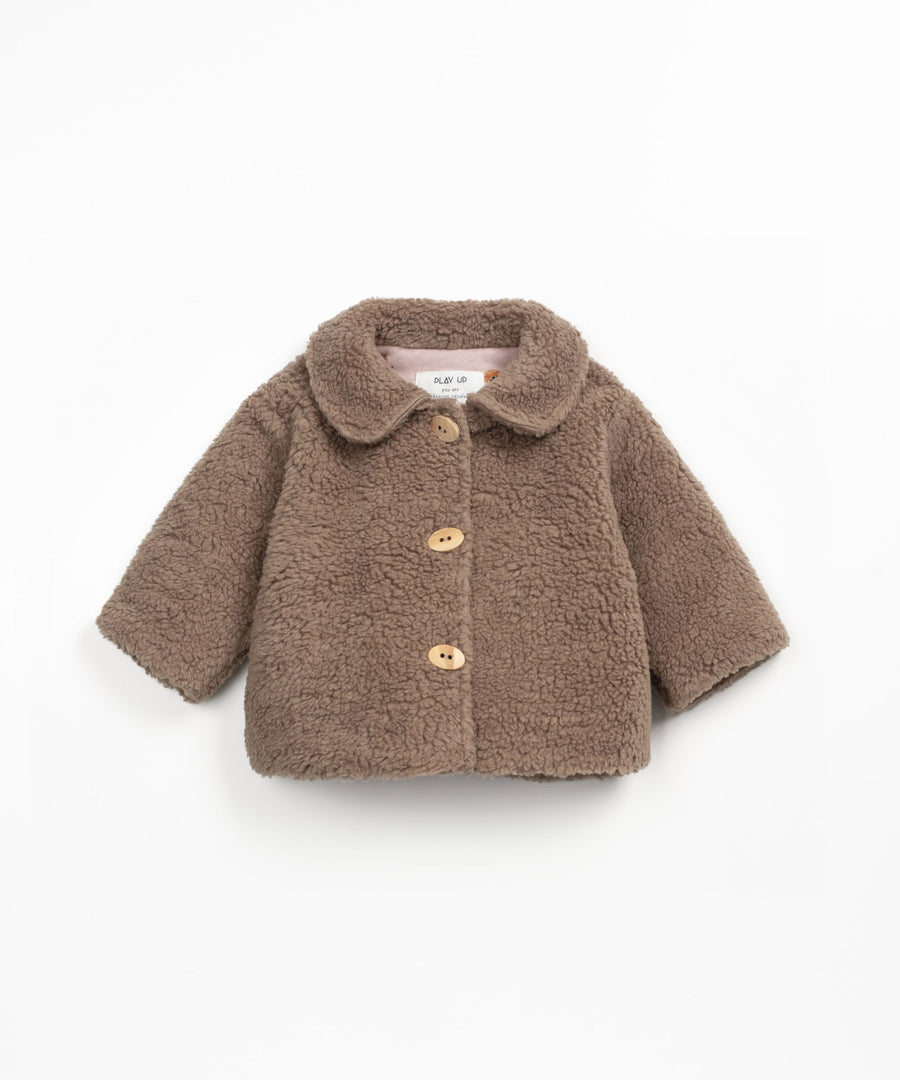 Fur Jacket with Lining - Cocoa