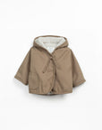 Waterproof Parka with Hood - Light Brown