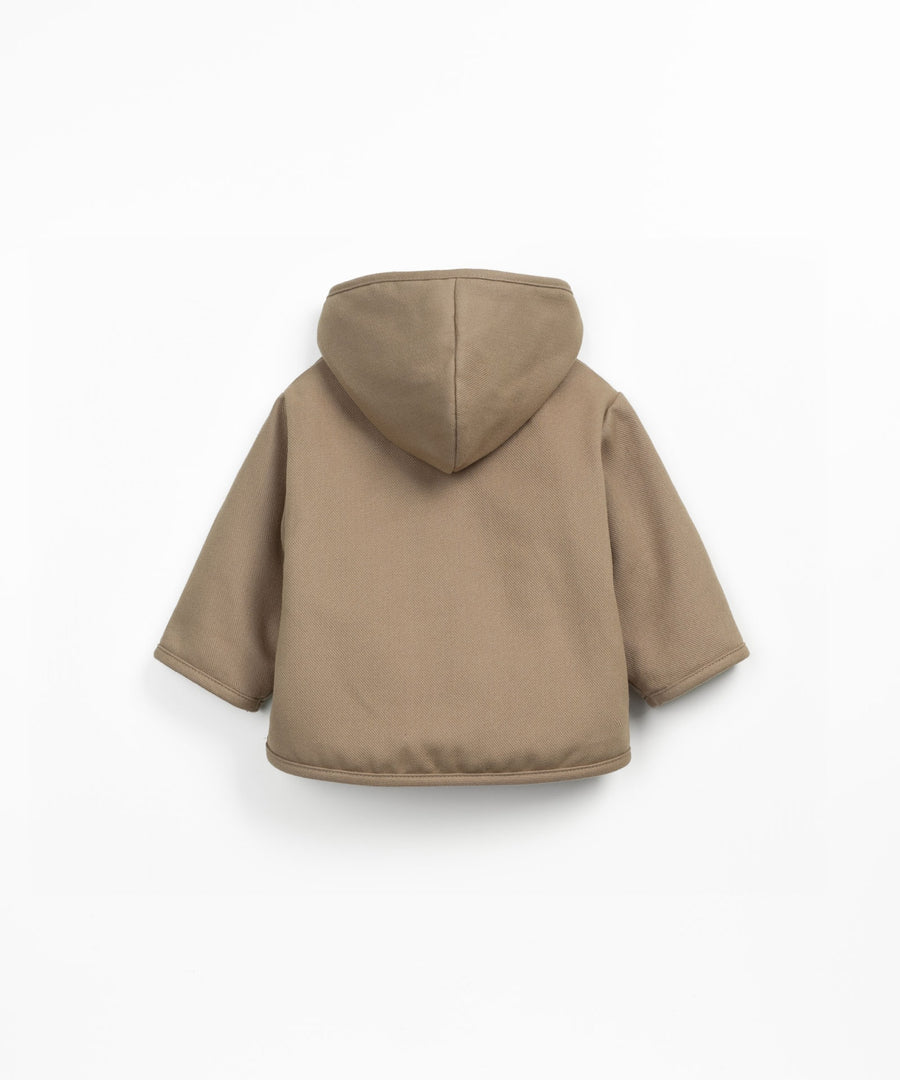 Waterproof Parka with Hood - Light Brown