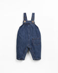 Denim Overalls with Frills