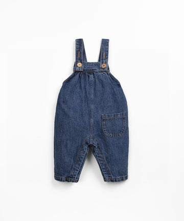 Denim Overalls with Frills
