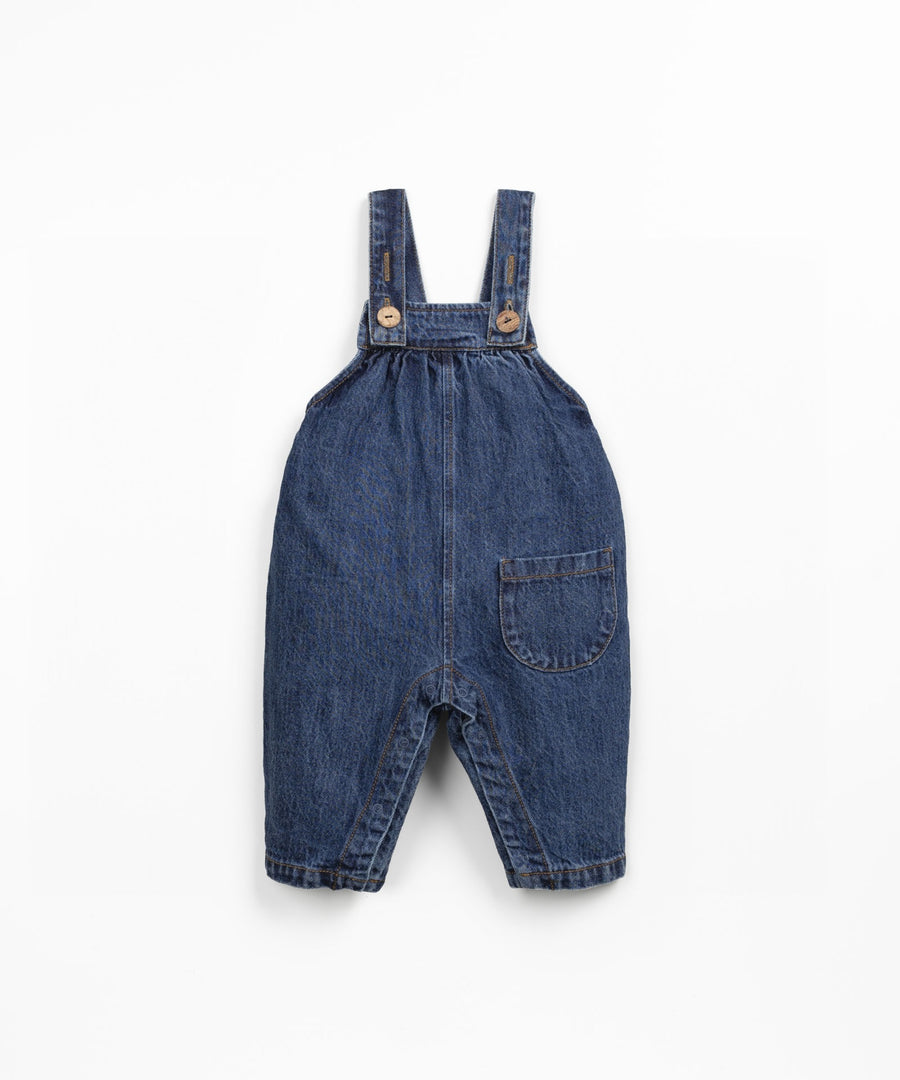 Denim Overalls with Frills