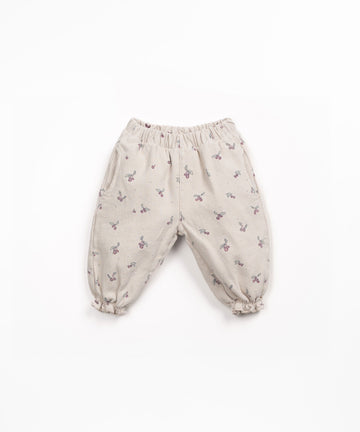 Cotton Twill Trousers - Cherries