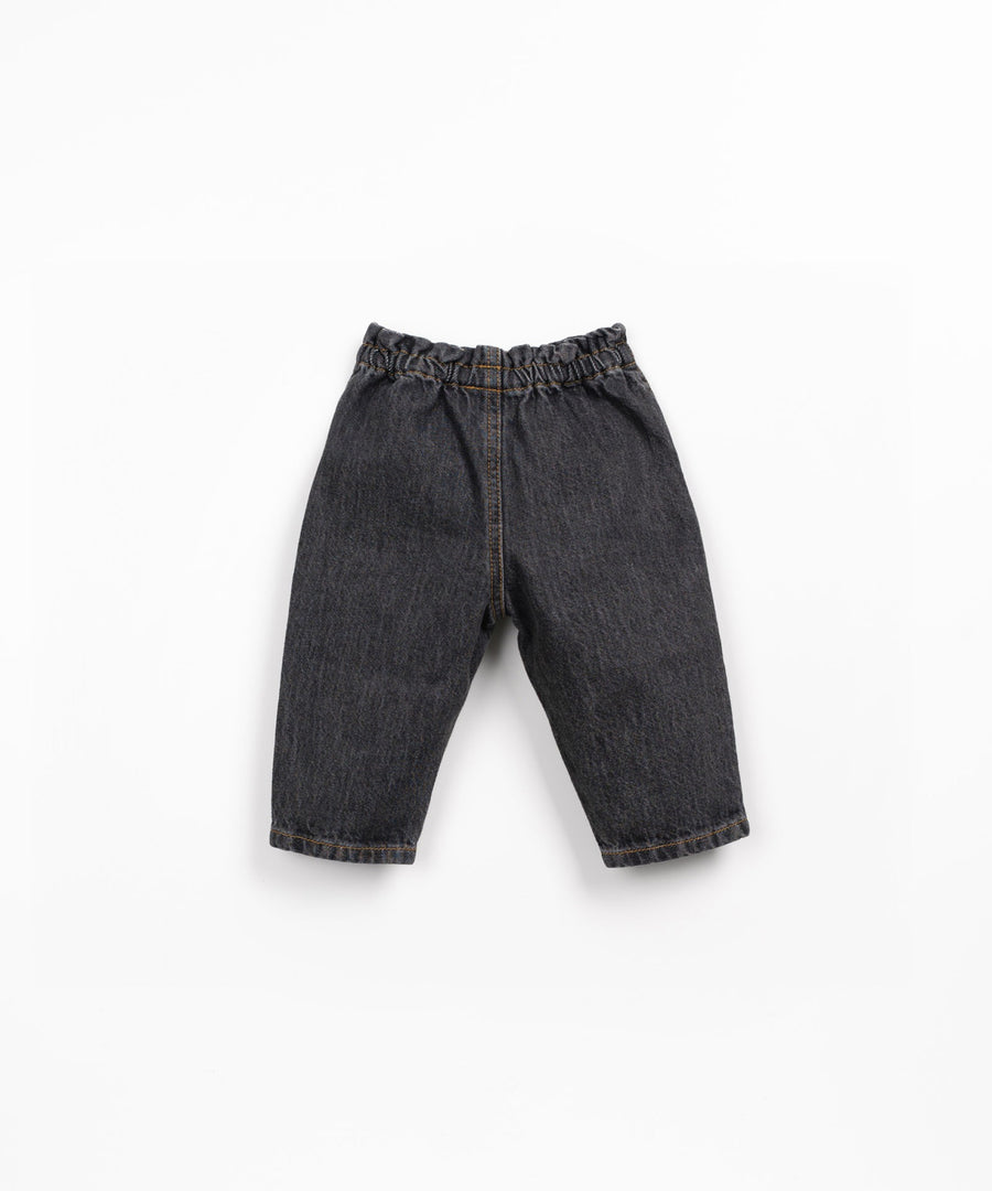Dark Denim Trousers with Pockets