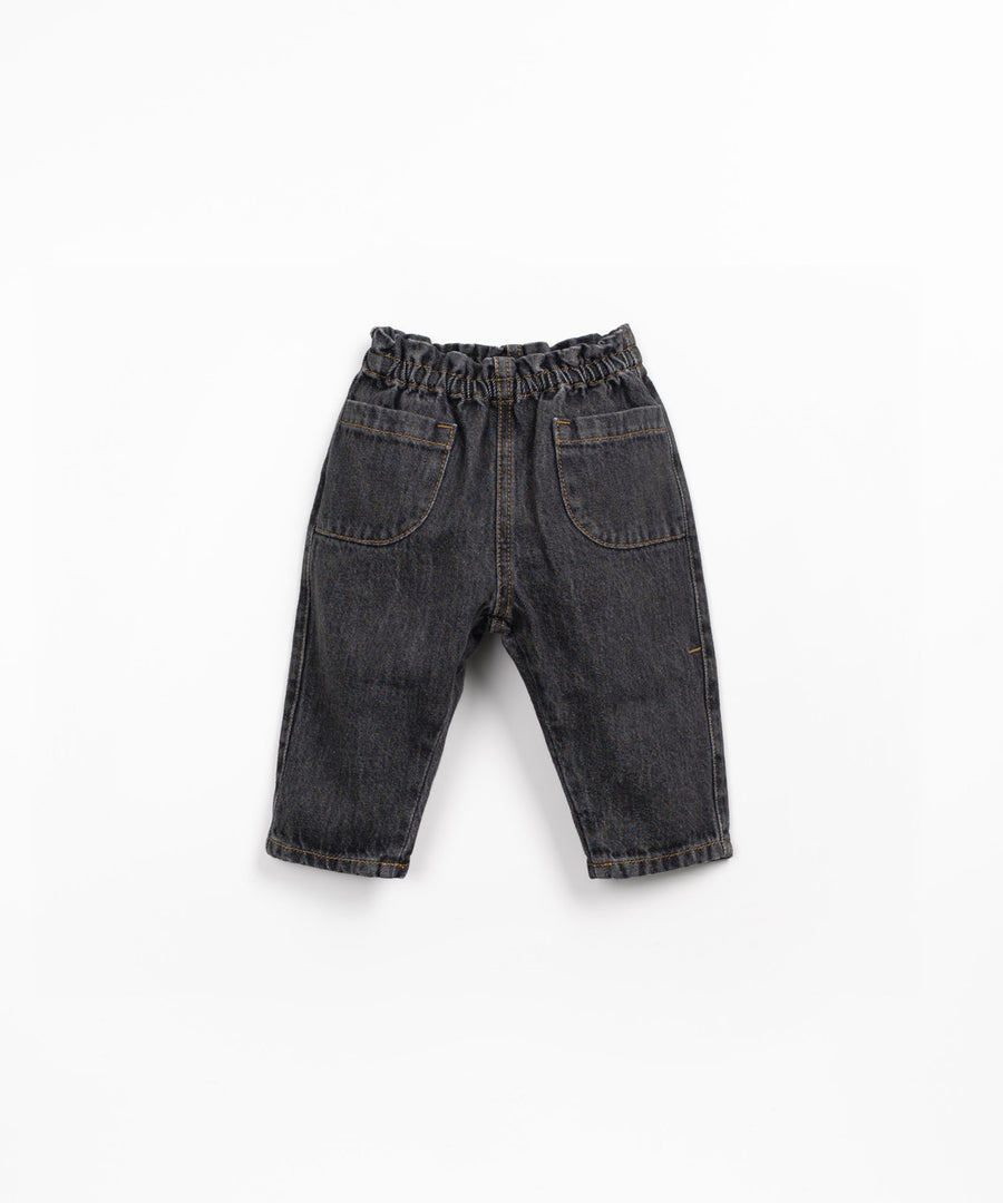 Dark Denim Trousers with Pockets