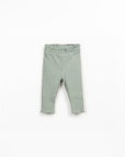 Ribbed Jersey Leggings - Sage