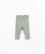 Ribbed Jersey Leggings - Sage