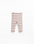 Striped Jersey Leggings - Mulberry