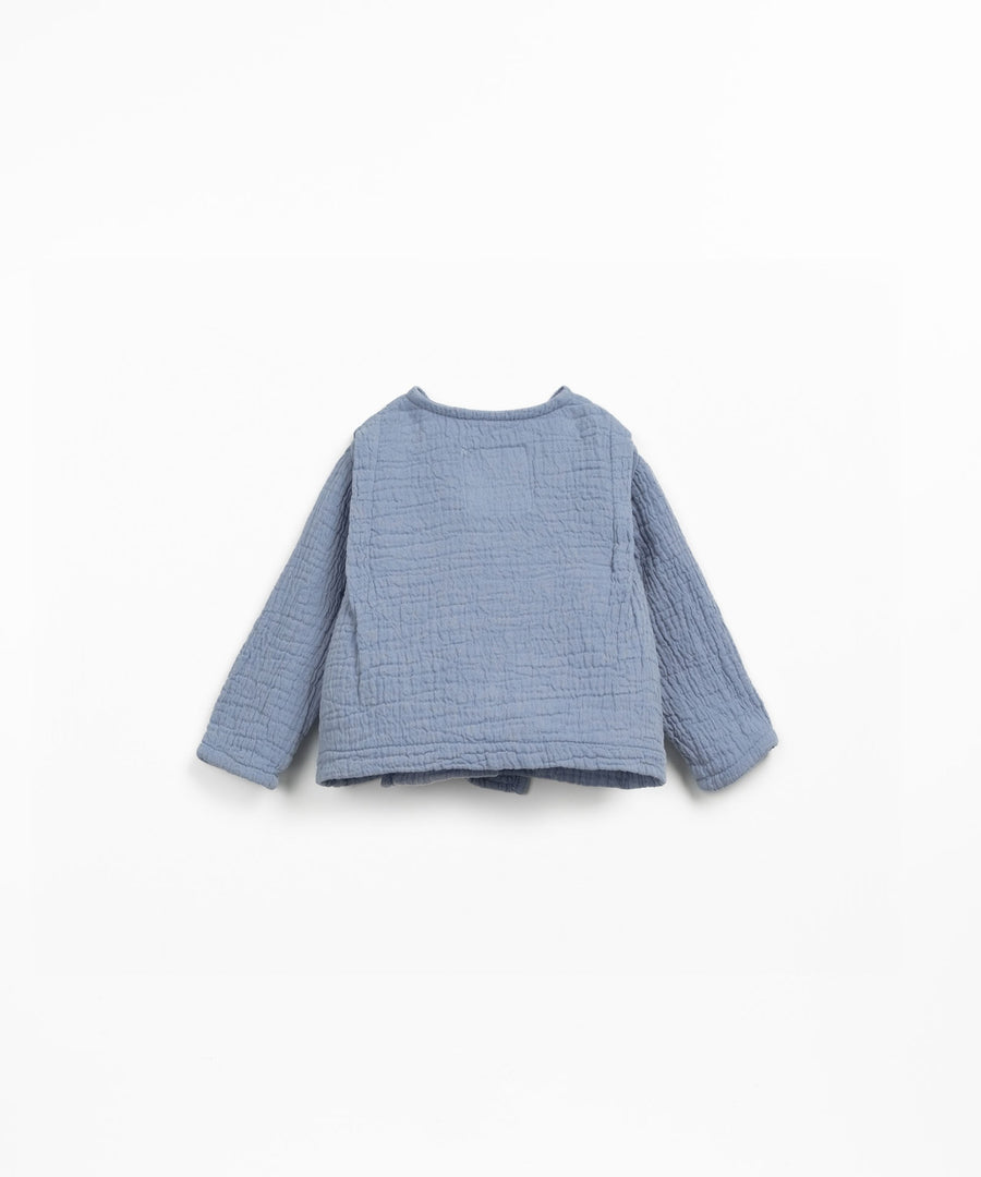 Woven Wrap Top - Blues