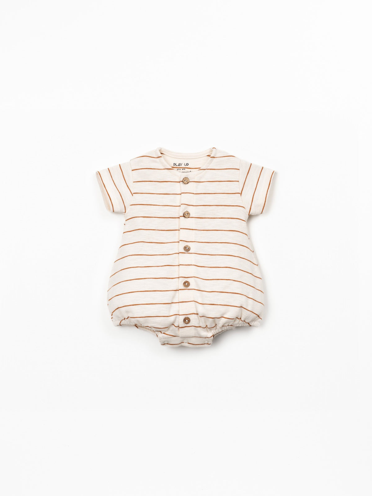 Organic Jumpsuit - Carmel Stripes
