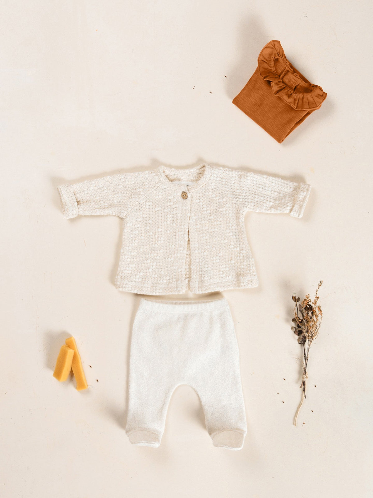 Re(Play) Footed Leggings - Cream