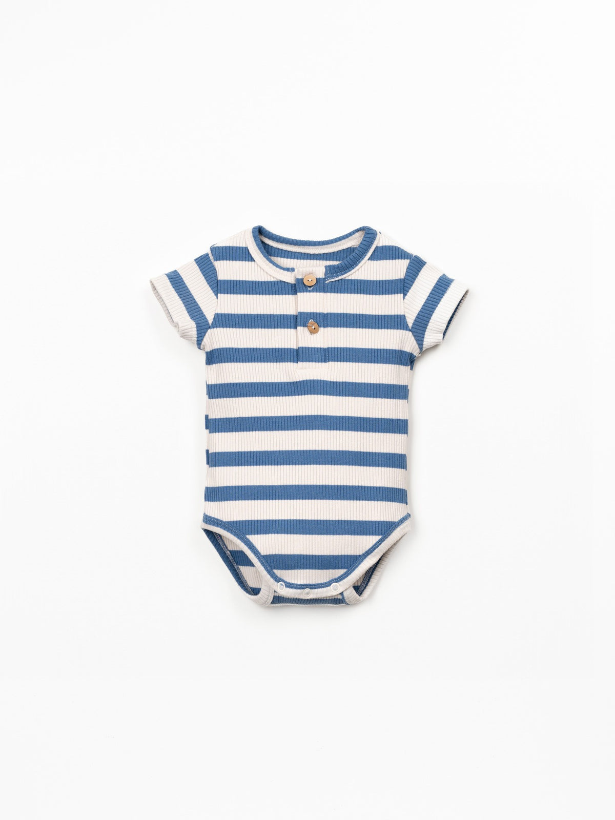 Ribbed Bodysuit - Blue Stripes