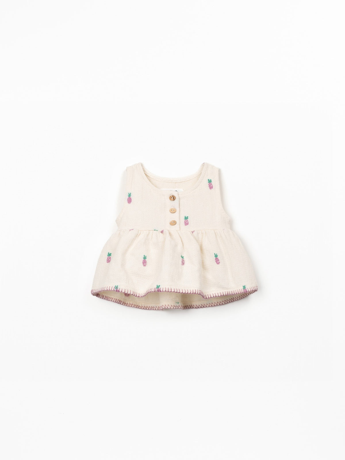 Cotton Jersey Top - Pineapples