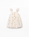 Cotton Dress with Ruffles - Pineapples