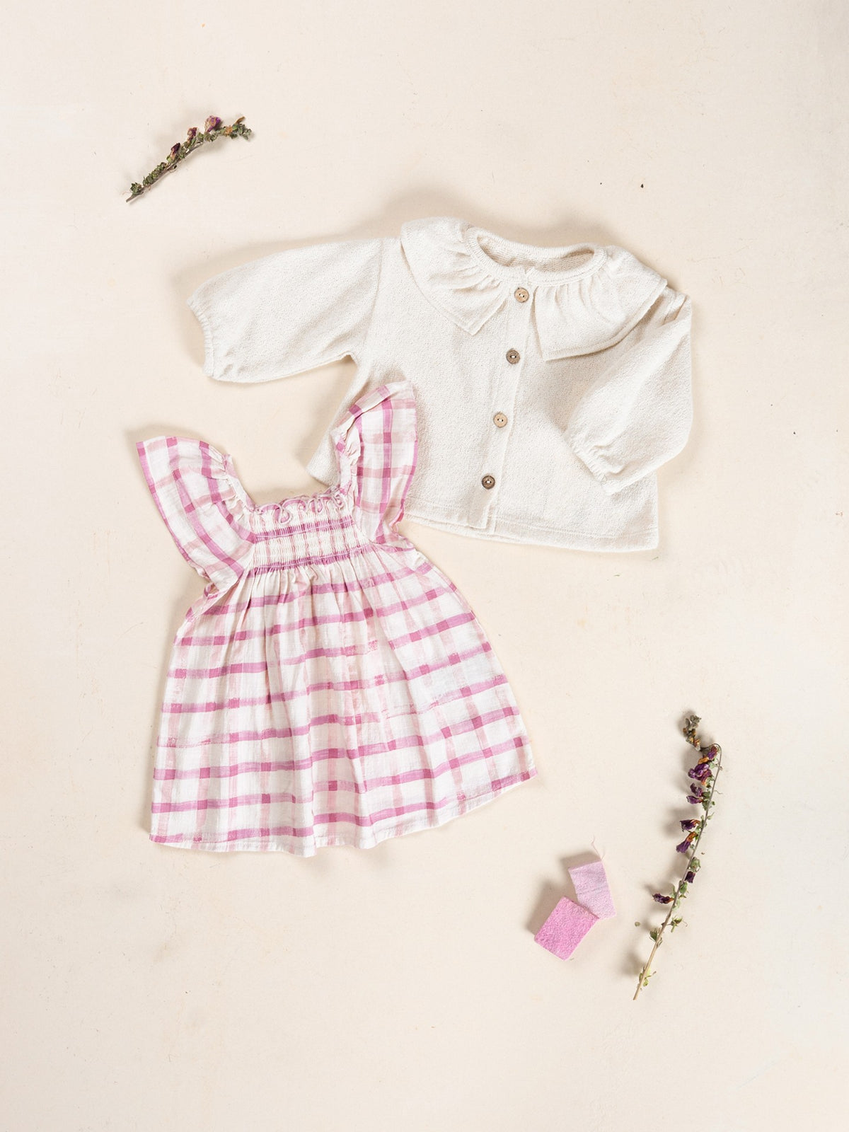 Organic Cotton Dress - Checkered