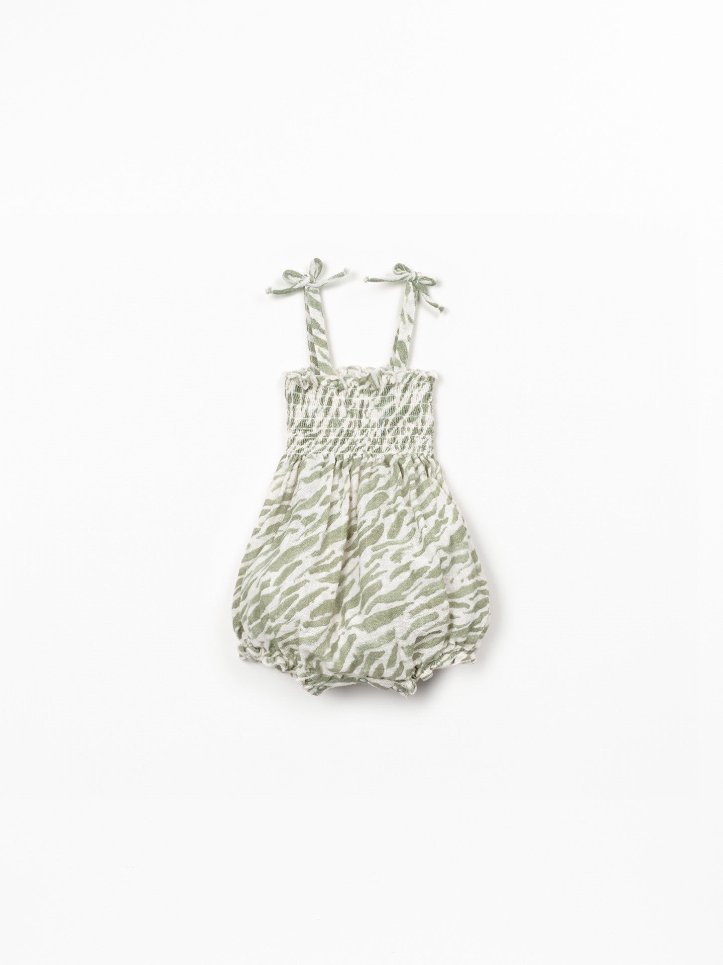 Organic Cotton Romper - Zebra