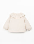 Knit Jacket with Collar - Ecru