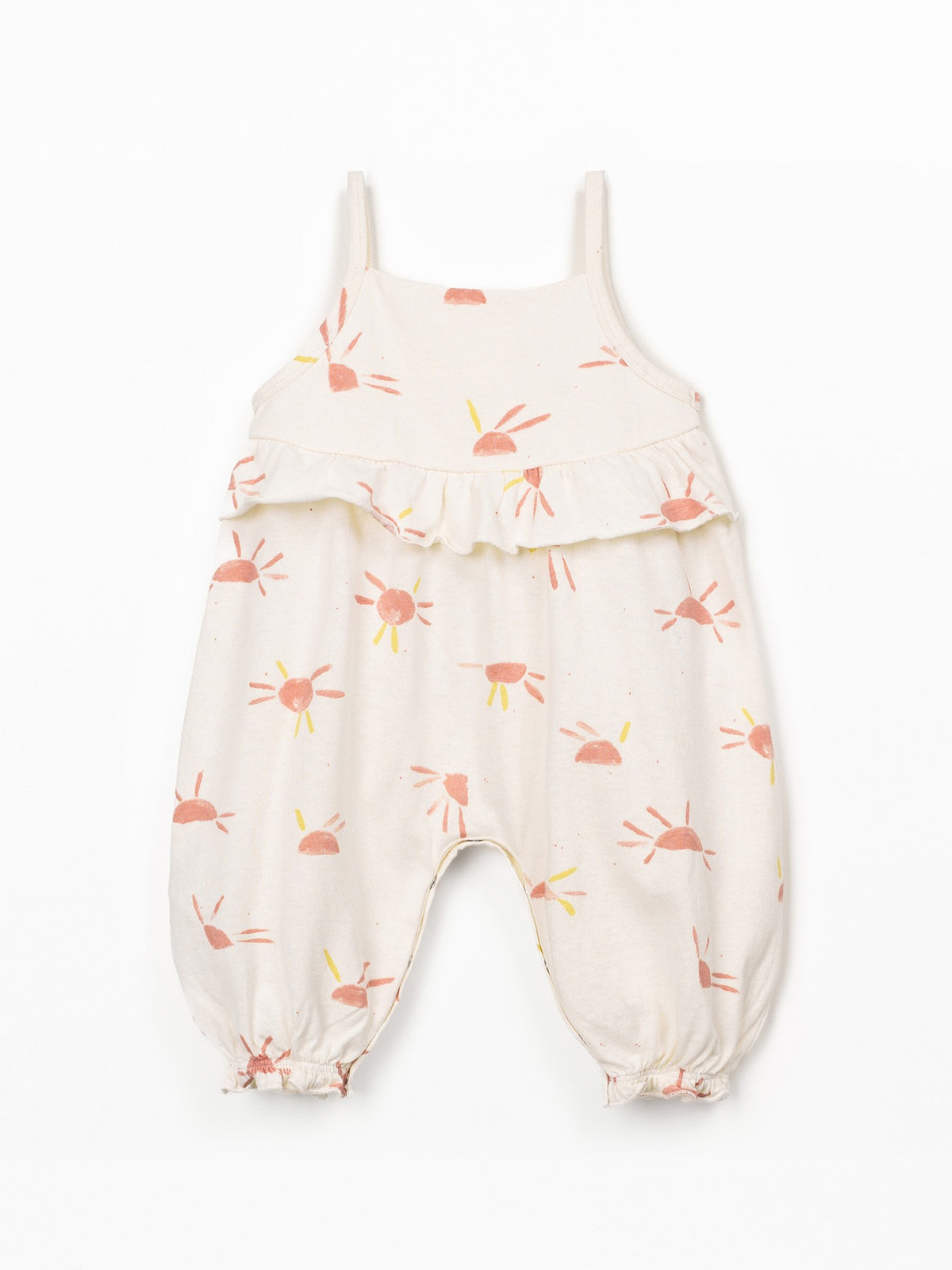 Jumpsuit with Ruffle on the Chest - Sun