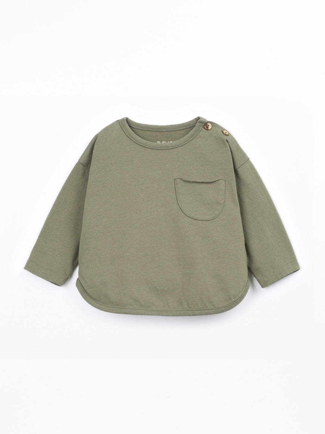 (Re-Play) Cotton t-shirt with pocket - Khaki Green