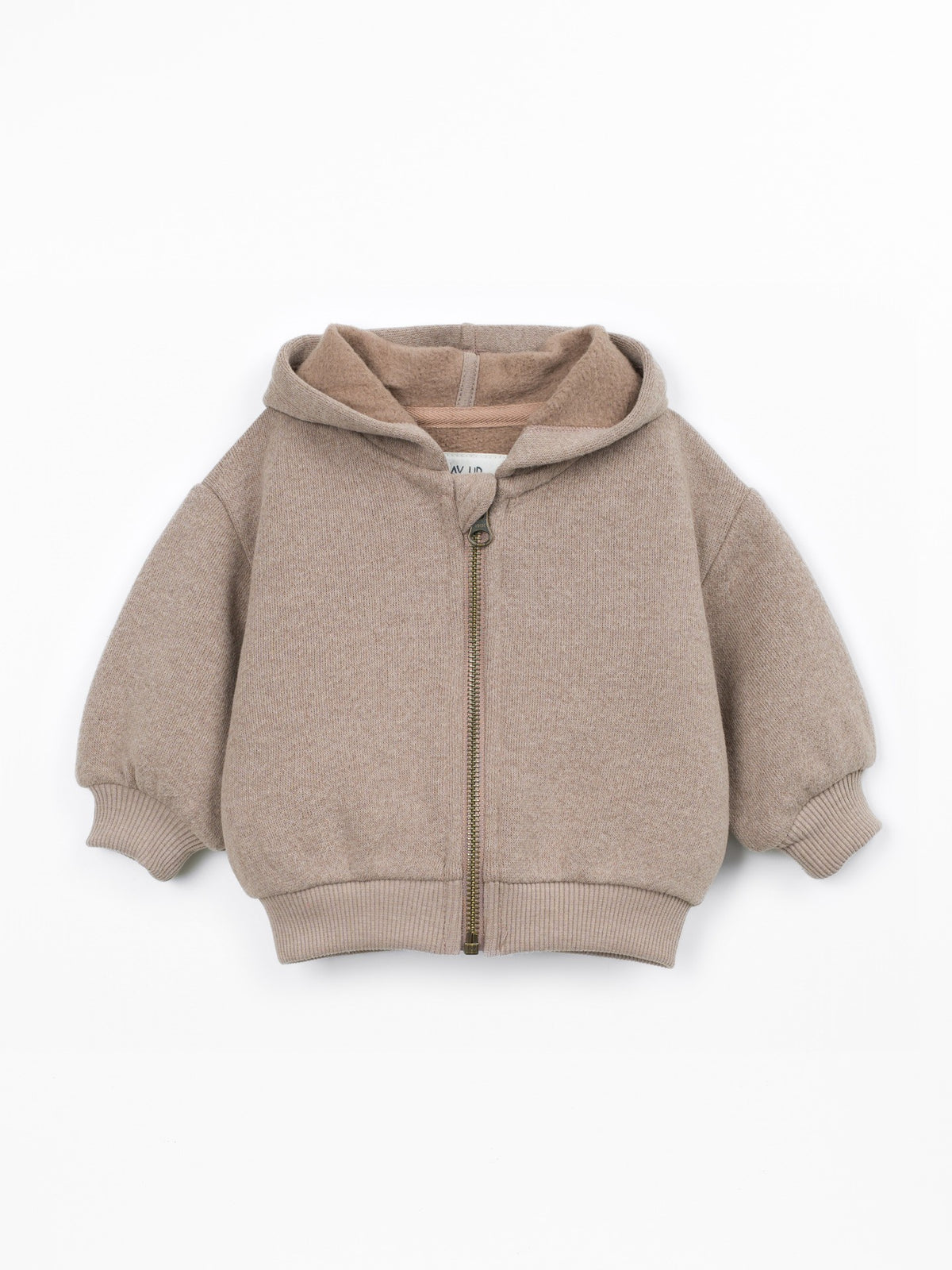 Jersey Knit Hoodie - Light Brown